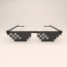 3d 8 bit pixel sunglasses model buy - render