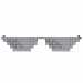 3d 8 bit pixel sunglasses model buy - render