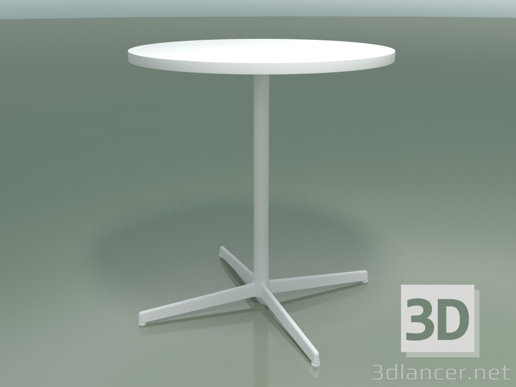 3d model Mesa redonda 5513, 5533 (H 74 - Ø 69 cm, blanco, V12) - vista previa