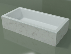 Lavabo da appoggio (01R141101, Carrara M01, L 72, P 36, H 16 cm)