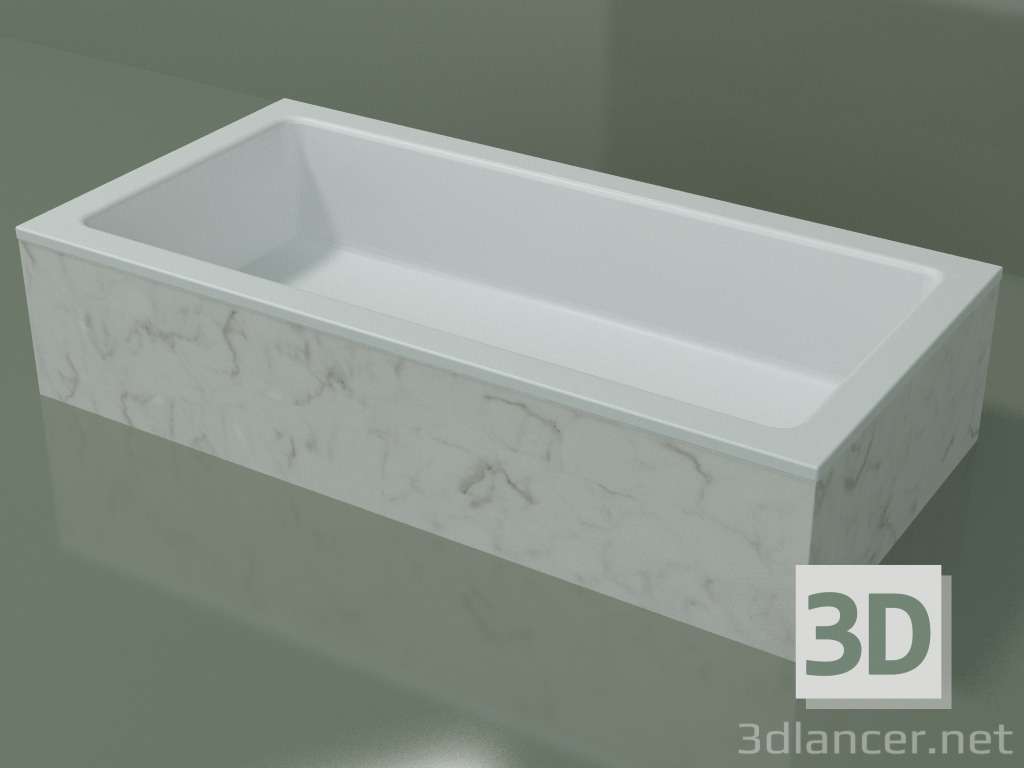 3d model Countertop washbasin (01R141101, Carrara M01, L 72, P 36, H 16 cm) - preview