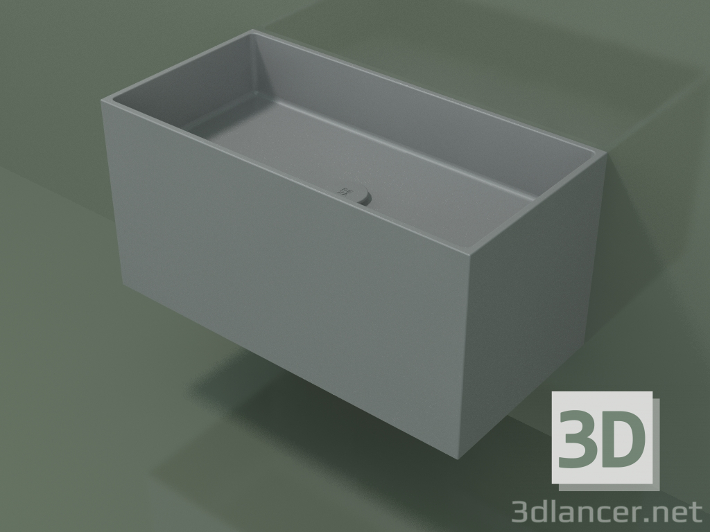 3d model Lavabo de pared (02UN42101, Silver Grey C35, L 72, P 36, H 36 cm) - vista previa