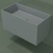 modèle 3D Lavabo suspendu (02UN42101, gris argenté C35, L 72, P 36, H 36 cm) - preview