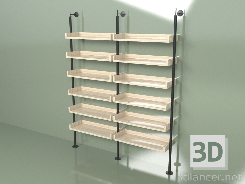 3d model Shelving Frame (light) - preview