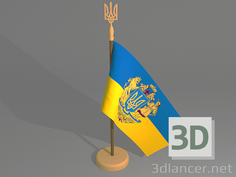 3d модель Флаг – превью