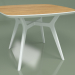 3d model Mesa de comedor Lars Roble (blanco, 1000x1000) - vista previa