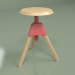 3D Modell Hocker Jerry (rot) - Vorschau