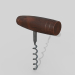 3d WINE CORKSCREW model buy - render