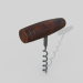 3d WINE CORKSCREW model buy - render