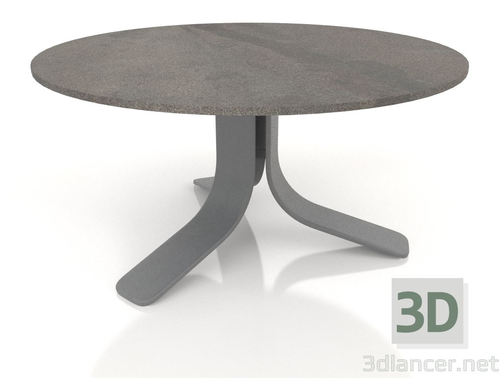 Modelo 3d Mesa de centro Ø80 (Antracite, DEKTON Rádio) - preview