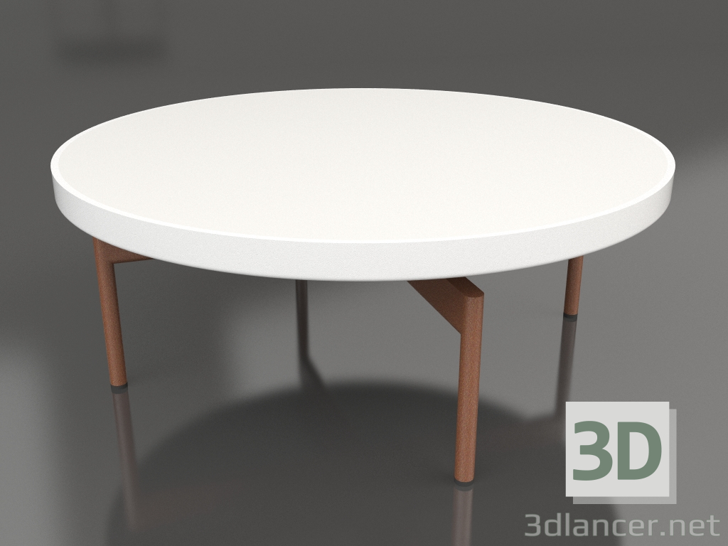 3d модель Стіл журнальний круглий Ø90x36 (White, DEKTON Zenith) – превью