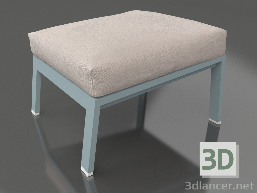 modèle 3D Pouf pour le repos (Bleu gris) - preview