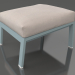 3d model Puf para descanso (Gris azul) - vista previa