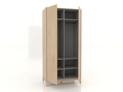 Armario FARGO 1050x600x2200 mm (roble aclarado, abierto)