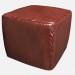 3D Modell Quadratische Pouf Art-Deco-Cubi 02 - Vorschau