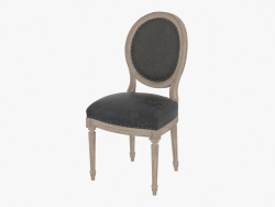 CHAISE VINTAGE FRANÇAIS LOUIS ARDOISE ROND CHAISE (8827.0003.1104)