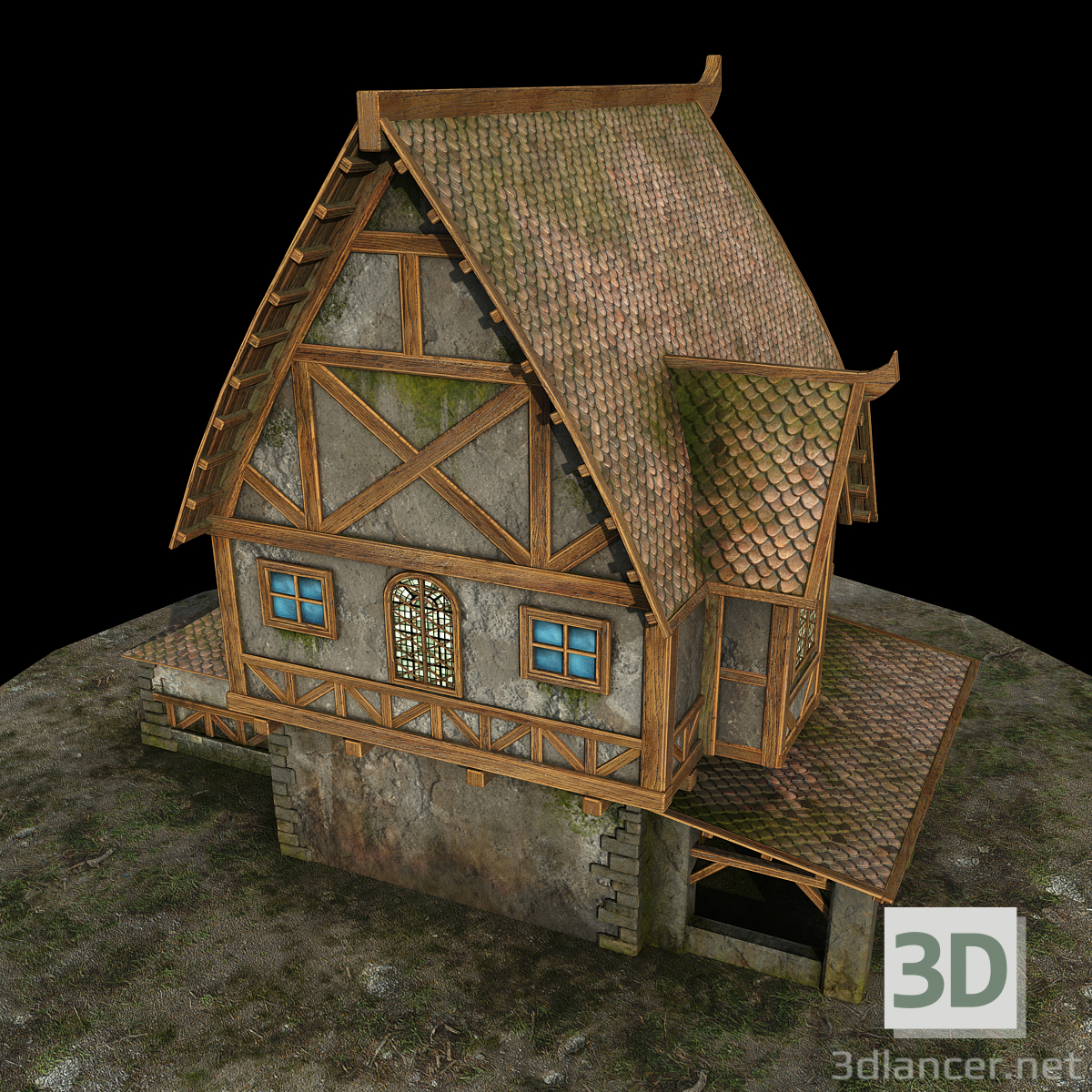 modello 3D di Casa di campagna comprare - rendering