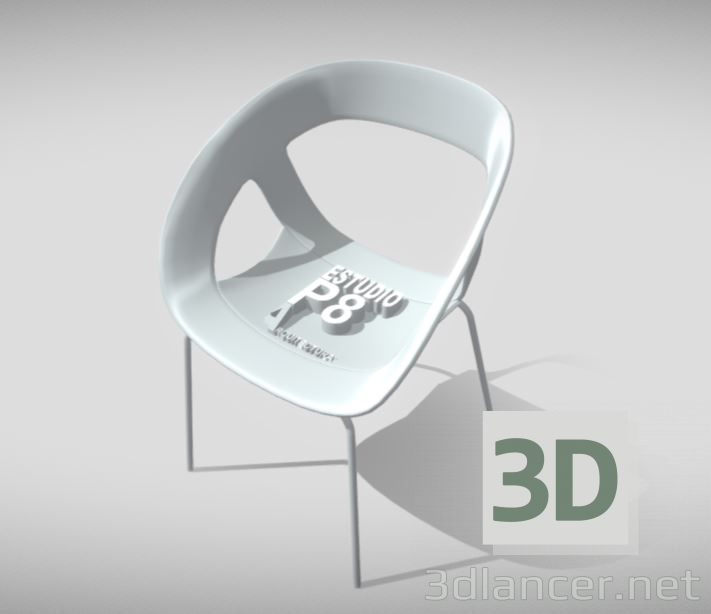 modèle 3D Chaise P8 - preview