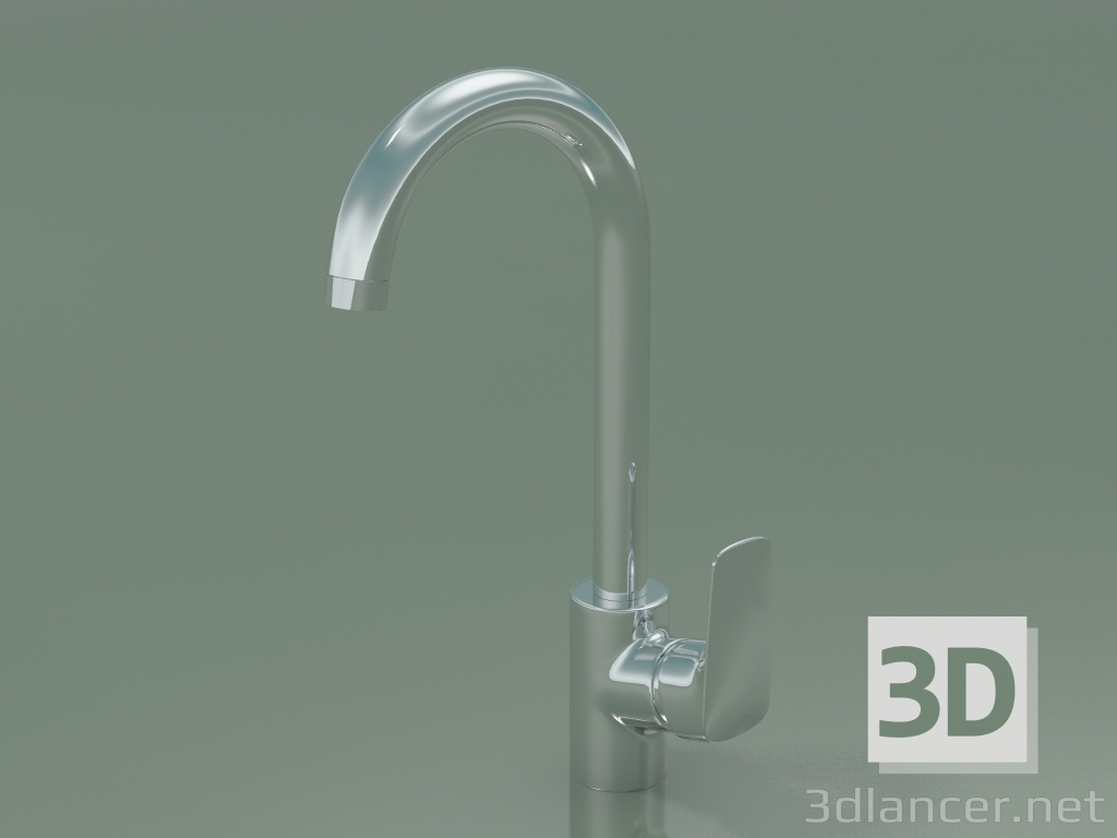 3d model Mezclador monomando de cocina (71835000) - vista previa