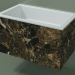 3d model Wall-mounted washbasin (02R132101, Emperador M06, L 60, P 36, H 36 cm) - preview