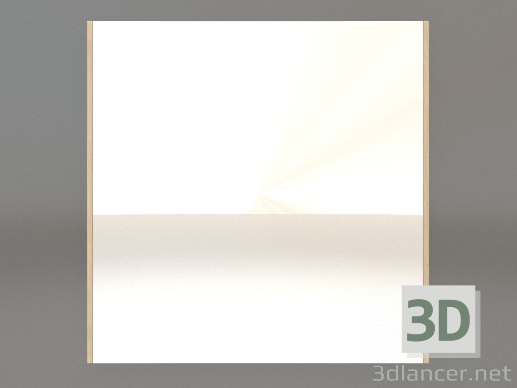 3d model Mirror ZL 01 (600х600, wood white) - preview