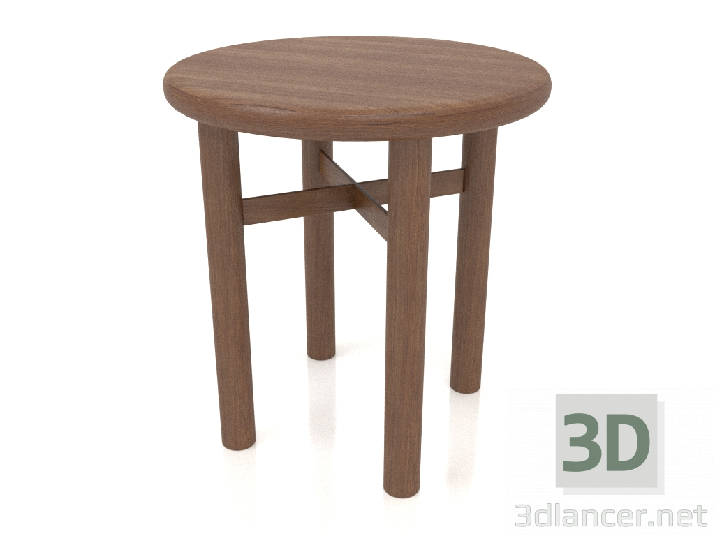 3d model Taburete (extremo redondeado) JT 032 (D=400x430, madera marrón claro) - vista previa