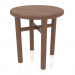 modèle 3D Tabouret (extrémité arrondie) JT 032 (D=400x430, bois brun clair) - preview