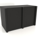 modello 3D Buffet MW 05 (1260x667x798, legno nero) - anteprima