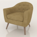 3d model Sillón Florence (amarillo azafrán) - vista previa