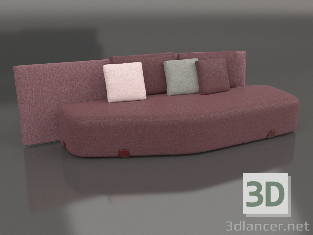 modello 3D Modulo Minorca (Vino rosso) - anteprima