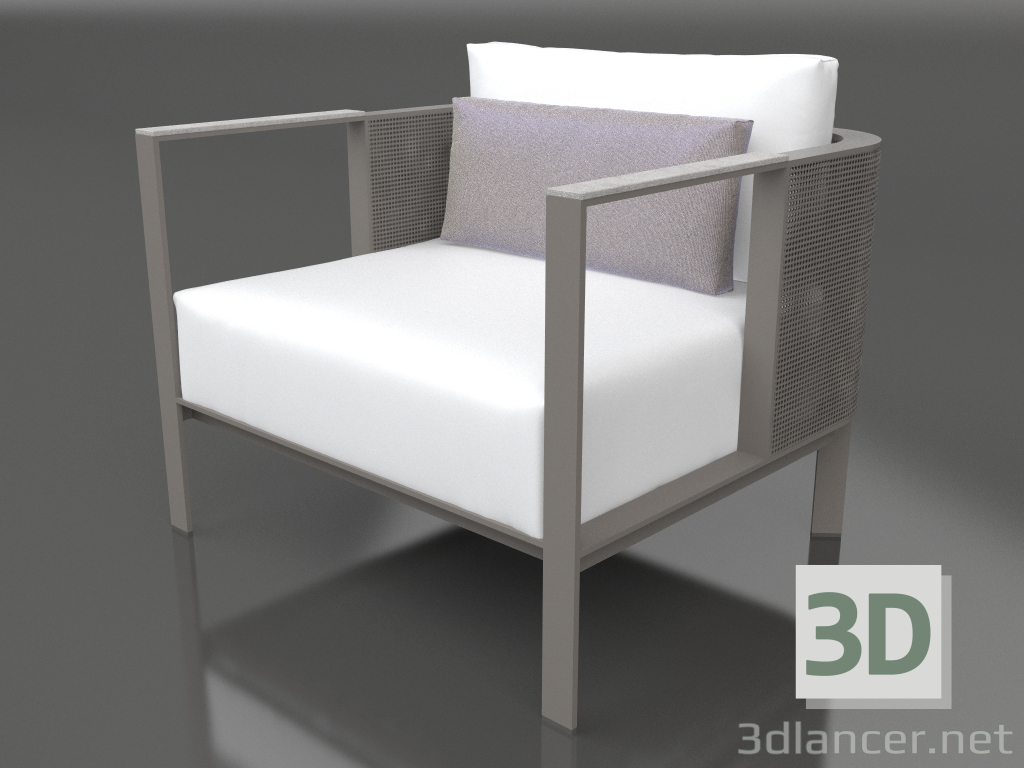 3d model Armchair (Quartz gray) - preview