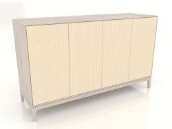 Meuble TV FARGO avec façades fraisées 1600x500x950 mm (vanille, chêne blanchi, option 1)