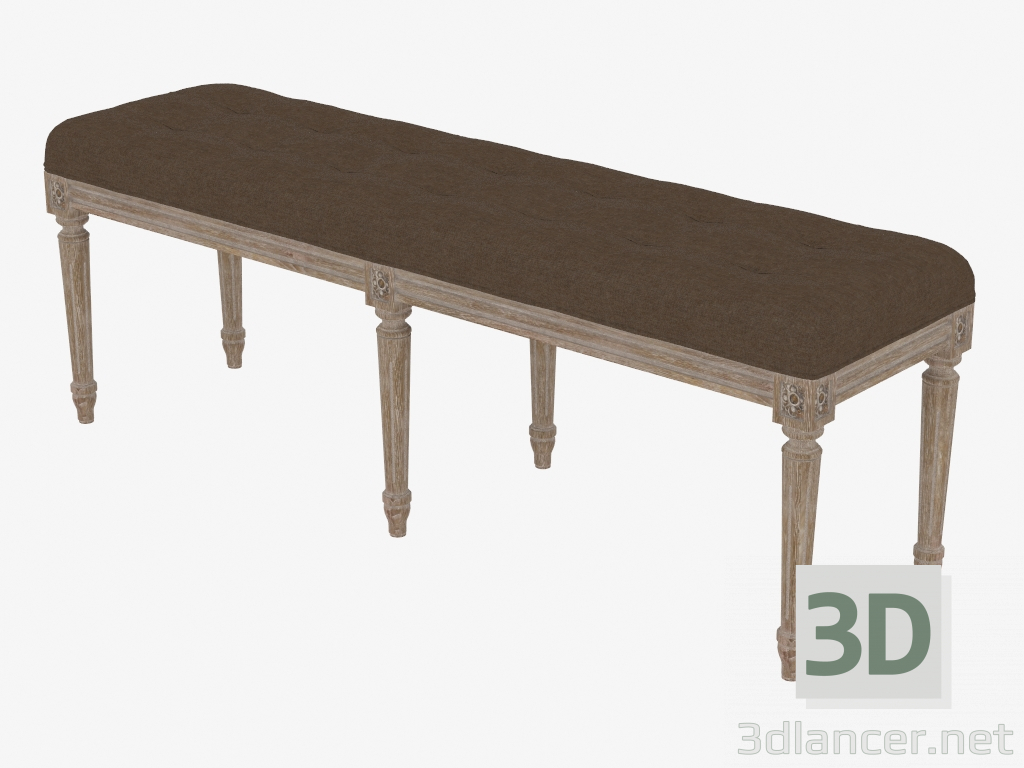 3d model Bench francés Louis BANCO (7801.0008.A008) - vista previa