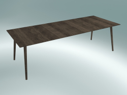 खाने की मेज बीच में (SK6, 250x100cm H 74cm, स्मोक्ड लाख की ओक)