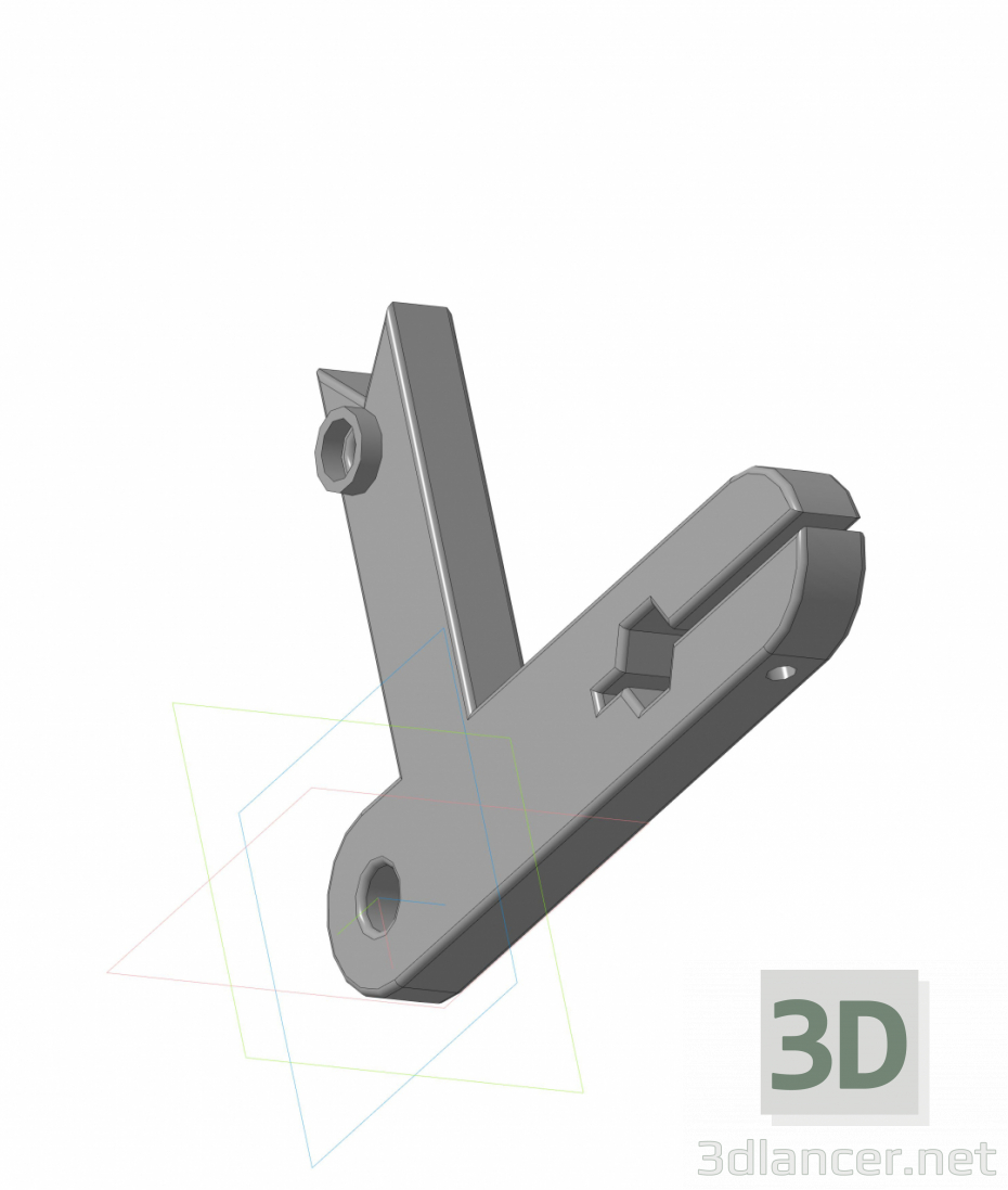 modello 3D di Spazzola a strappo con supporto per freccia Geologic comprare - rendering