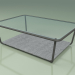 modèle 3D Table basse 002 (Verre nervuré, Metal Smoke, Luna Stone) - preview