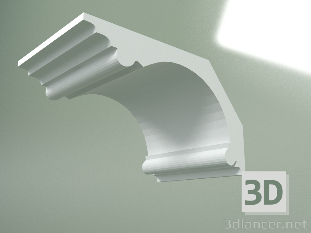 Modelo 3d Cornija de gesso (plinto de teto) KT172 - preview