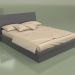 modello 3D Letto matrimoniale Mn 2016-1 (Antracite) - anteprima