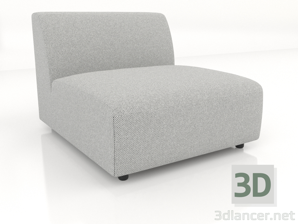 3d model Sofa module 1 seater (XL) 83x100 - preview