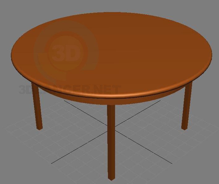 3d model tea table - preview