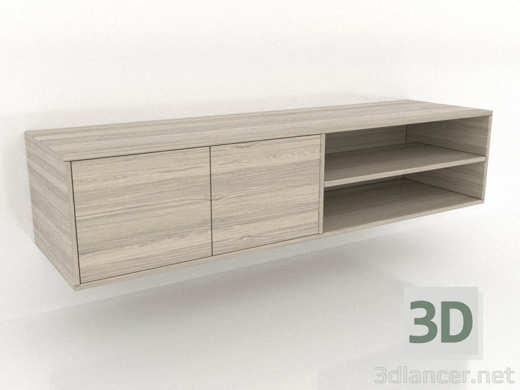 3d model Mueble TV 1 1500x400 mm (roble aclarado) - vista previa 3d model Mueble TV 1 1500x400 mm (roble aclarado) - vista previa