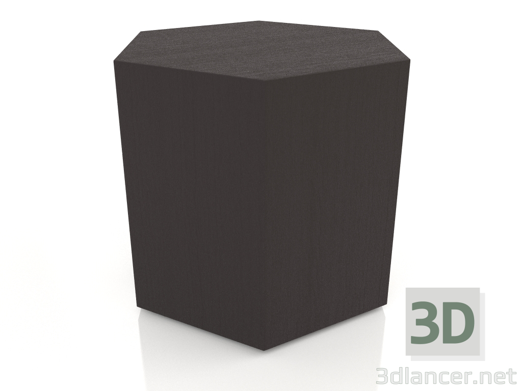 3d model Side table, walnut veneer finish W (45.6x39.5x40 cm) - preview