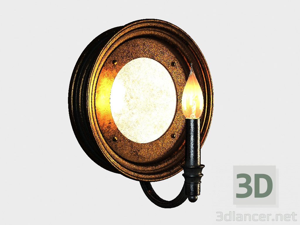 3d модель Бра INDUSRIAL ROUND SCONCE (SN013-1-ABG) – превью