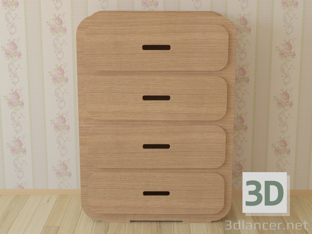 Comod Chest of Drawer 1C por Unto This Last 3D modelo Compro - render