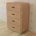 Comod Chest of Drawer 1C por Unto This Last 3D modelo Compro - render