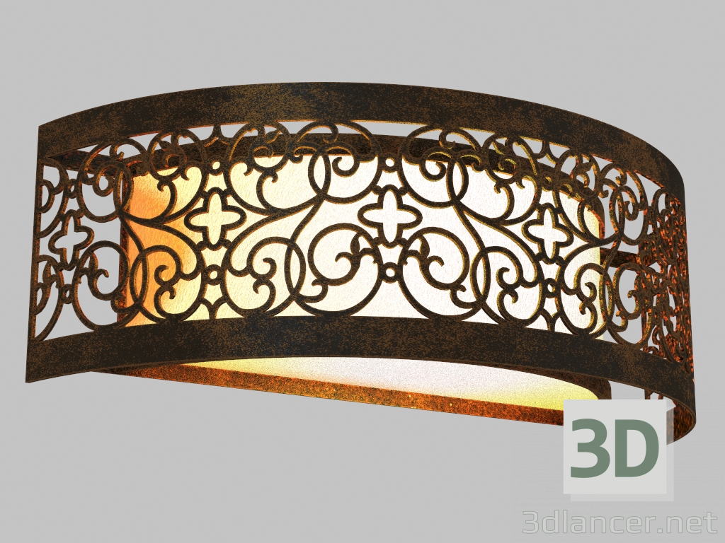 3d model la pared la luz Mataram (1374-1W) - vista previa