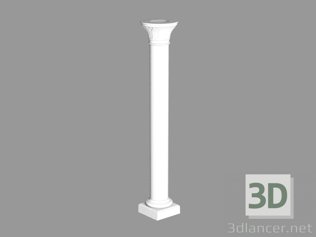 Modelo 3d Montagem da coluna 3 - preview