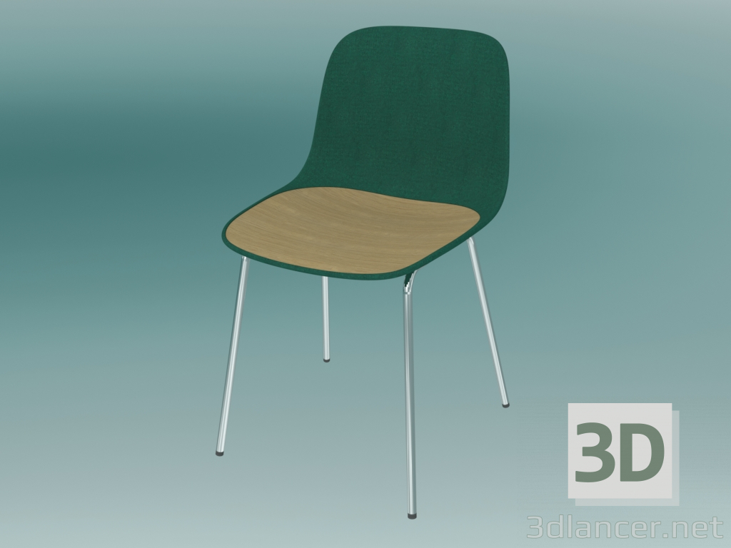 3d model Silla SEELA (S312 con acolchado y molduras de madera) - vista previa