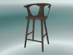 Tabouret de bar In Between (SK7, H 92cm, 58x54cm, Chêne huilé fumé)