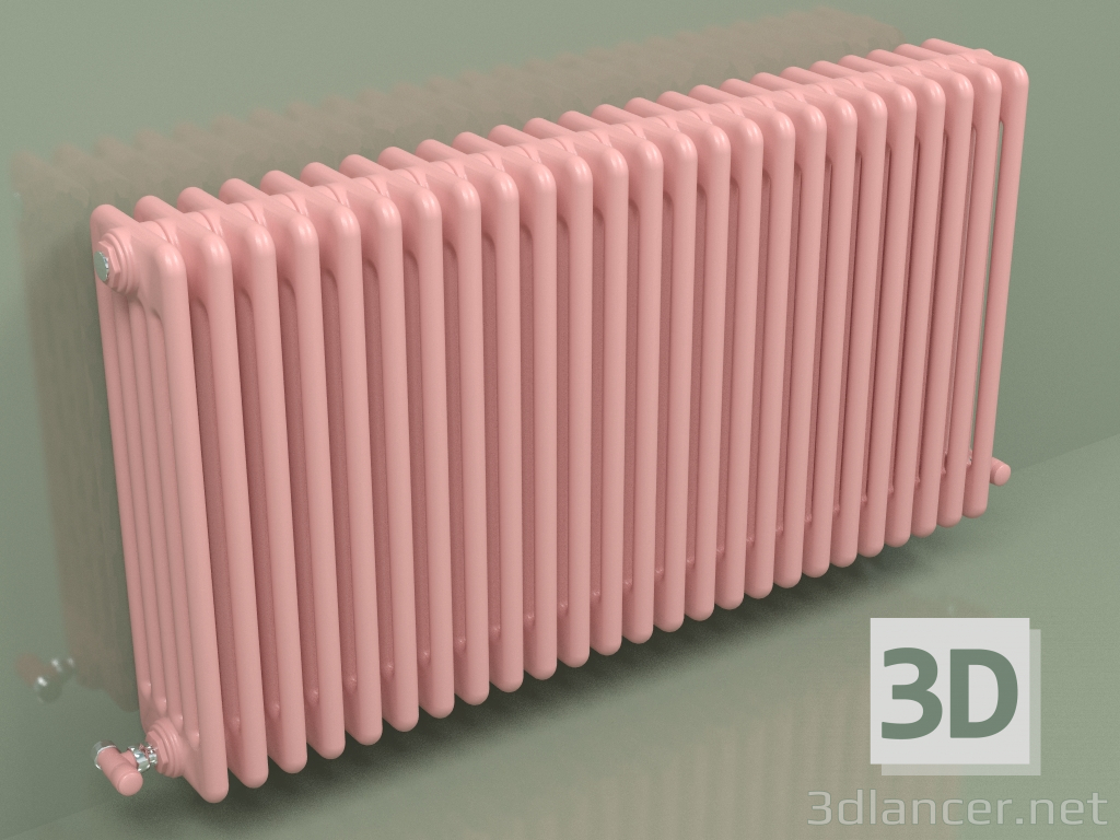 3D modeli Radyatör TESI 5 (H 600 25EL, Pembe - RAL 3015) - önizleme